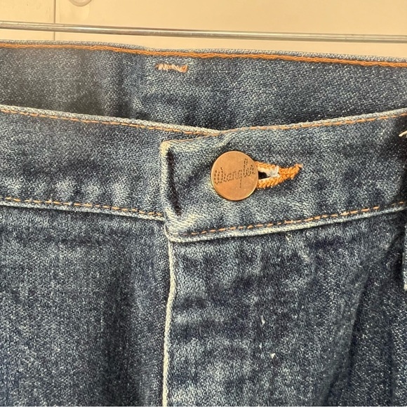 90s Wrangler 14MWG Cowgirl Blue 15x34 Vintage Made in USA Jeans Womens - Picture 4 of 9
